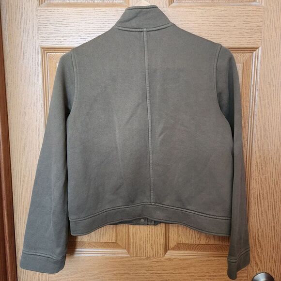 Banana Republic Women’s Olive Green Knit Jacket Zip Up Military Size Small EUC - Picture 6 of 14